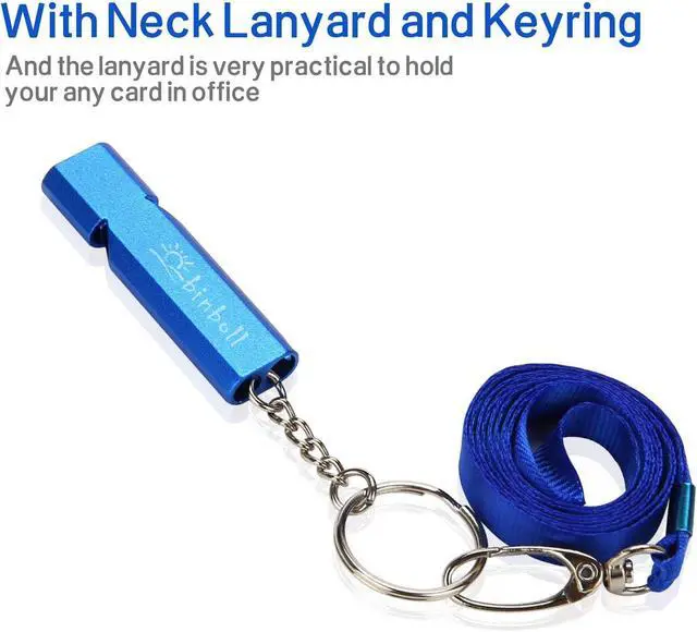 Alt view image 3 of 6 - Double-Tube Whistle Aluminum Alloy Survival Whistle for Outdoor Needs Sports Referee Emergency