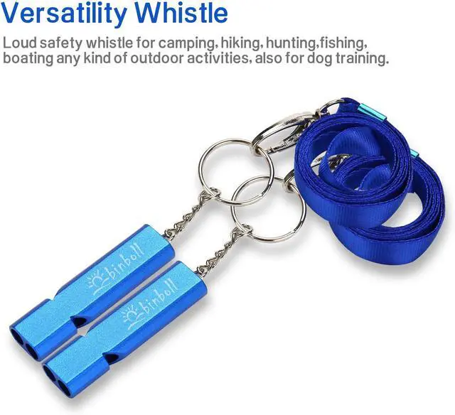 Alt view image 5 of 6 - Double-Tube Whistle Aluminum Alloy Survival Whistle for Outdoor Needs Sports Referee Emergency