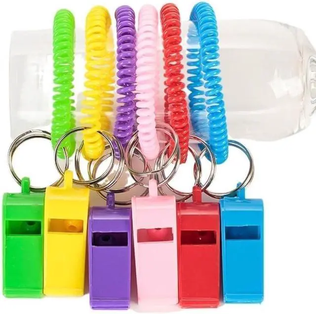 Alt view image 3 of 7 - Sports Whistle with Adjustable Wrist Strap - High-Frequency Sound for Coaches, Referees and Team Sports, Durable Plastic Emergency Whistle for Soccer, Baseball and Outdoor Safety