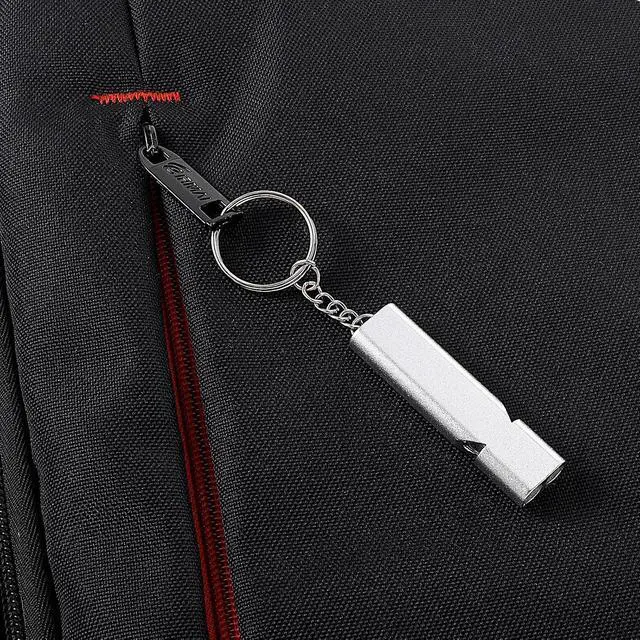 Alt view image 4 of 7 - Lemecima 50Pcs Emergency Whistles Lifeguard Safety Whistle with Lanyard and Keychain for Outdoor Camping Hiking Boating Backpacking Fishing Kayak Kids Rescue Signaling Loud Survival Whistle
