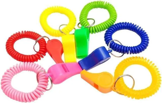 Alt view image 4 of 7 - Sports Whistle with Adjustable Wrist Strap - High-Frequency Sound for Coaches, Referees and Team Sports, Durable Plastic Emergency Whistle for Soccer, Baseball and Outdoor Safety