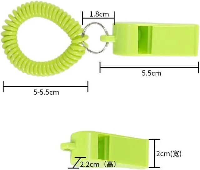 Alt view image 6 of 7 - Sports Whistle with Adjustable Wrist Strap - High-Frequency Sound for Coaches, Referees and Team Sports, Durable Plastic Emergency Whistle for Soccer, Baseball and Outdoor Safety