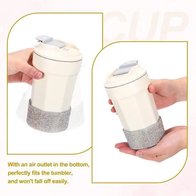 Alt view image 5 of 7 - PATIKIL Glitter Silicone Boot, Diamond Water Bottle Protective Boots Shining Anti Slip Cup Sleeve Accessories for Stanley Tumbler