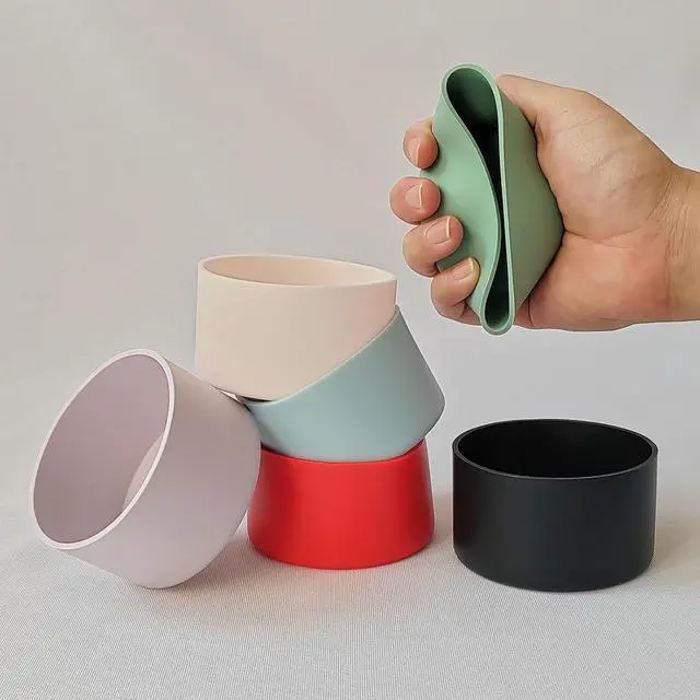 Alt view image 5 of 7 - 6Pcs Silicone Cup Boots for Tumblers Water Bottle | Fits Owala/Stanley/Simple Modern/Yeti/Hydro Flask, 2.8-3.1in Width Bottom Protector Cover Sleeve, 6 Colors