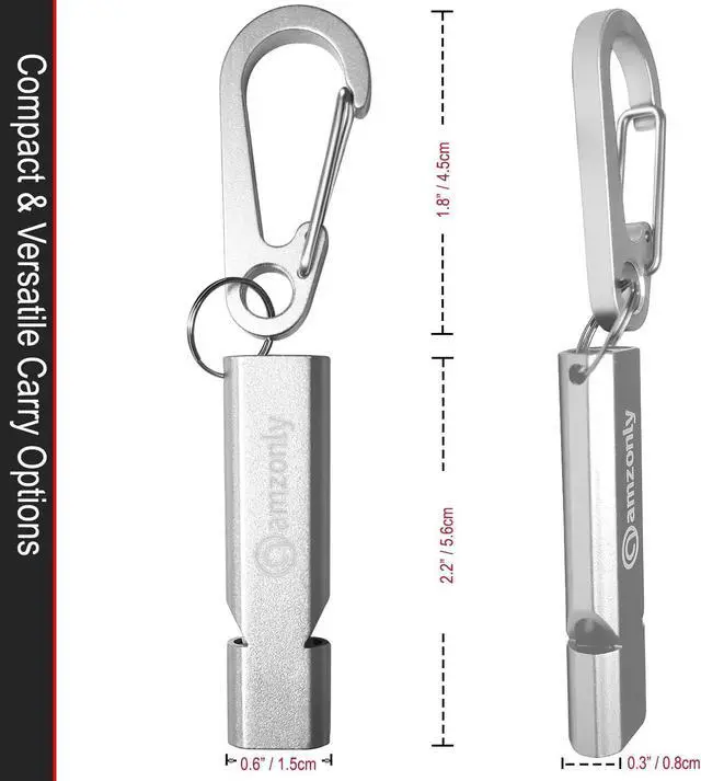 Alt view image 3 of 7 - Amzonly Heart-Engraved Aluminum Emergency Whistles for Her/Him, A Pair of Custom-Initialed Whistles with Keychains and Neck Lanyards, for Lifeguard, Coaching, Hiking, EDC Outdoor, Sports, Multi Color