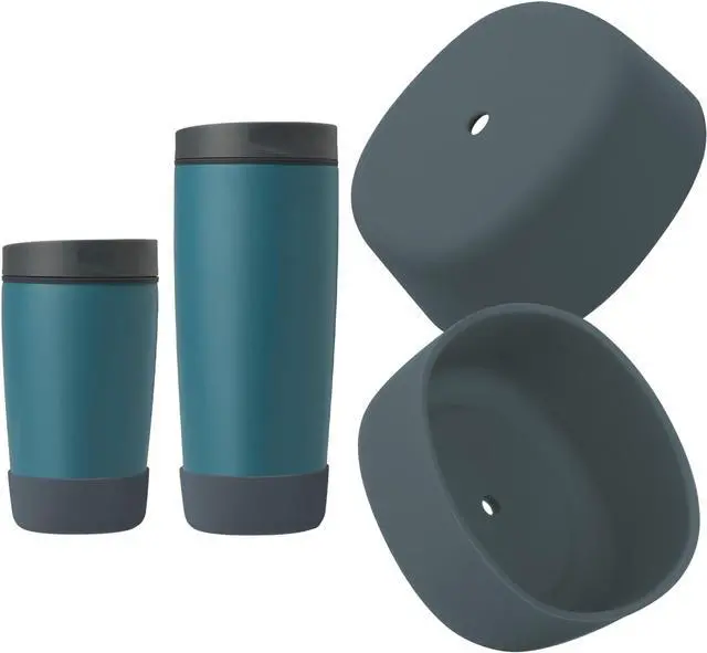 Main image of 2Pcs Silicone Boot Compatible with Owala SmoothSip Slider 12oz 20oz & 12oz 24oz with Handle, Anti-Slip Protective Boot for Travel Coffee Mug, Prevents Scratches Coffee Tumbler Owalaa Accessories