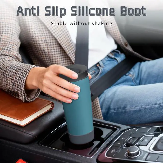 Alt view image 5 of 7 - 2Pcs Silicone Boot Compatible with Owala SmoothSip Slider 12oz 20oz & 12oz 24oz with Handle, Anti-Slip Protective Boot for Travel Coffee Mug, Prevents Scratches Coffee Tumbler Owalaa Accessories