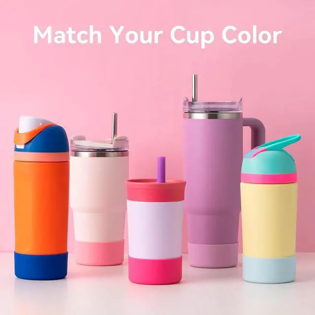 Alt view image 6 of 7 - Silicone Boot for Stanley 20-40 oz, Anti Slip Bottom Cover Sleeve for for Hydro Flask Water Bottle 12-24 oz and Tumblers Bottom of 2.83-2.95in