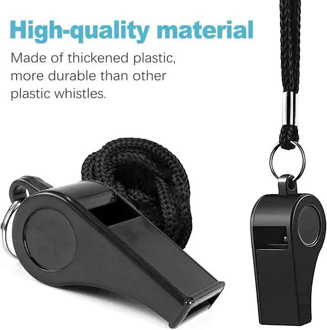 Alt view image 4 of 7 - CoguZed Coach 12Pcs Whistle with Lanyard for Referees, Sports, Coaches, Kids High-Pitched Whistle, Durable and Loud