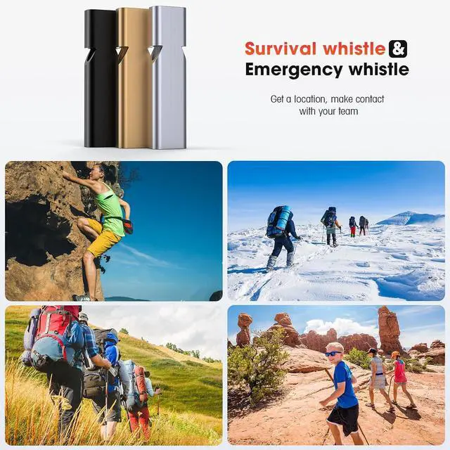 Alt view image 6 of 7 - Braylin 3-Pack Emergency Whistles with Lanyard, Referee Whistle, Sports Whistles, Safety Whistle, Survival Whistle, Loudly Shrill, for Outdoor Sport, Various Competitions