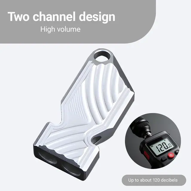 Alt view image 3 of 7 - Emergency Whistle with Lanyard - 120dB High Decibel Emergency Safety Whistle for Hiking, Camping, Boating, Fishing, Kayaking and Rescue Signaling.