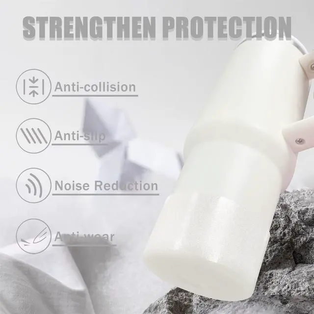 Alt view image 3 of 6 - Jelly Luster Glitter Silicone Boot Sleeve for Stanley 20-40oz Cup&Tumbler | Protective Anti-Slip boot Compatible with Stanley 20/30/40oz &Hydro Flask Tumblers&Other bottles with A Base of 2.85-3.0in