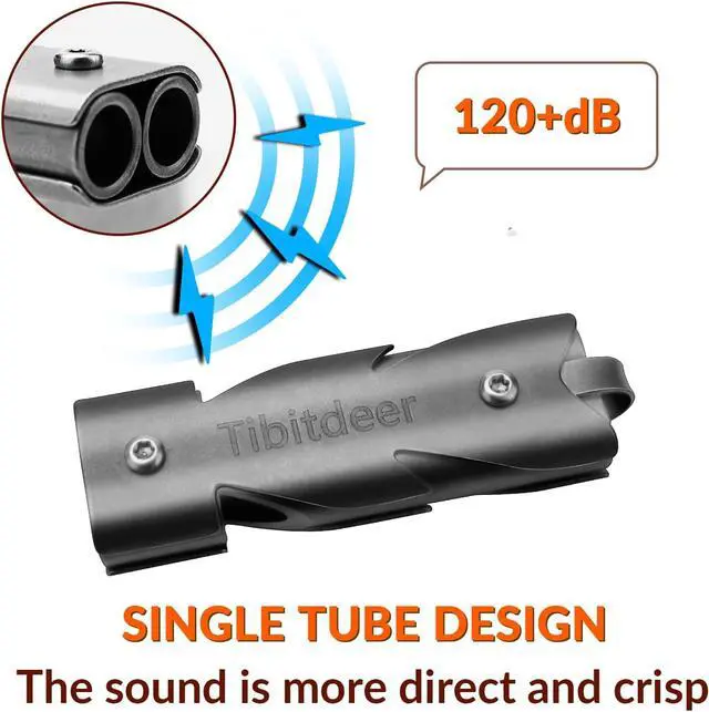 Alt view image 5 of 6 - Tibitdeer Titanium Emergency Whistle, 120db Safety Whistle with Keychain Rings for Outdoor Camping Hiking Boating Backpacking Fishing Kayak Kids Rescue Signaling Loud Survival Whistle