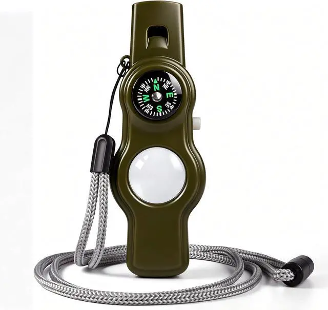 Main image of Emergency Survival Safety WhistleWhistle for Kids with Lanyard,Compass,Thermometer,Ideal for Kayaking, Boating, Hiking, Camping, Climbing
