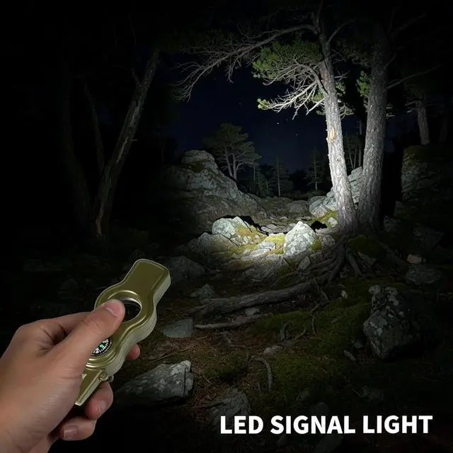 Alt view image 4 of 7 - Emergency Survival Safety WhistleWhistle for Kids with Lanyard,Compass,Thermometer,Ideal for Kayaking, Boating, Hiking, Camping, Climbing