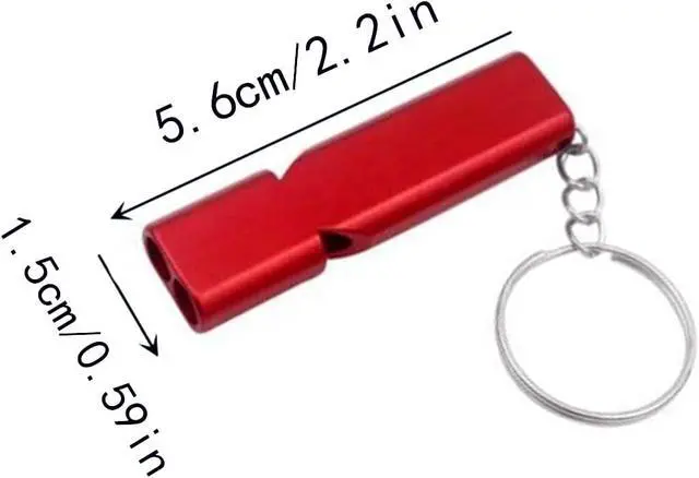 Alt view image 2 of 5 - 6 PCS Premium Safety Survival Whistles with Lanyard Keychain for Outdoor Camping and Various Competitions, Emergency Lifeguard Loud Whistle