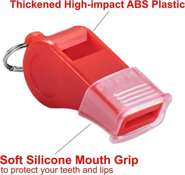 Alt view image 3 of 6 - 12 Packs Sports Whistles with Lanyard, for Coaches, Referees and Officials