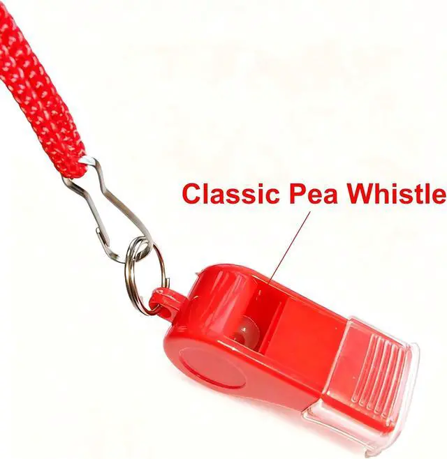 Alt view image 4 of 6 - 12 Packs Sports Whistles with Lanyard, for Coaches, Referees and Officials