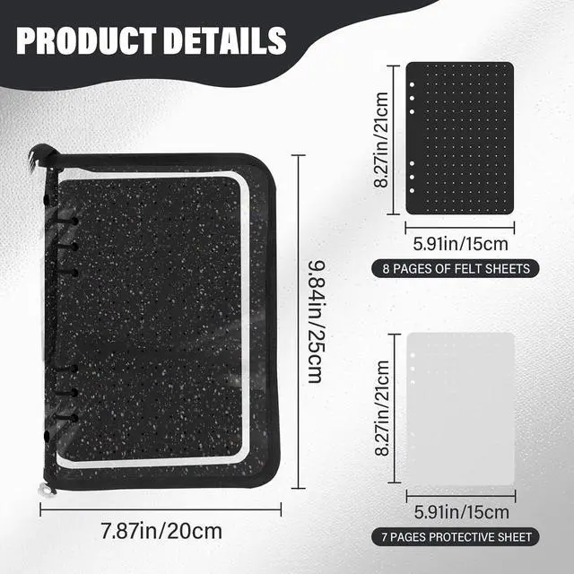 Alt view image 2 of 7 - Enamel Pin Display Book,Pin Display Book,8-Page Pin Display Board,Suitable for Storing Sports Pins, Commemorative Pins, Medals, Badges.