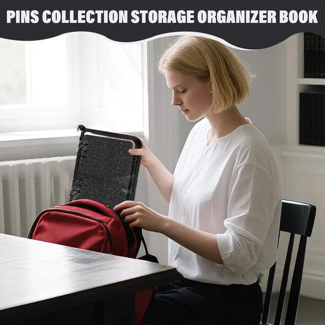 Alt view image 6 of 7 - Enamel Pin Display Book,Pin Display Book,8-Page Pin Display Board,Suitable for Storing Sports Pins, Commemorative Pins, Medals, Badges.