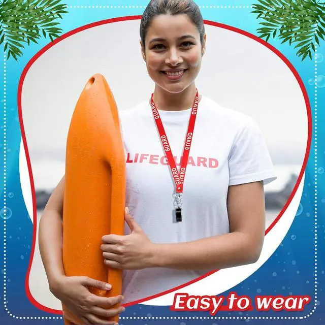 Alt view image 6 of 7 - Yexiya Lifeguard Whistle with Lanyard Emergency Plastic