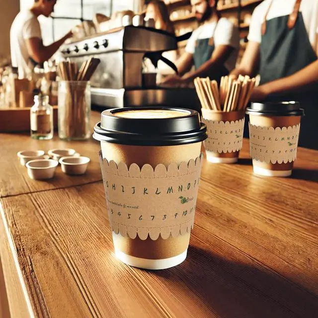 Alt view image 5 of 7 - Yes!Fresh Eco-ID Sleeve - Unique Paper Cup Sleeves for Easy Cup Identification, Compatible with 12oz, 16oz, and 20oz Paper Cups, Reduces Waste for Parties, Gatherings, and Events (50 Pack)