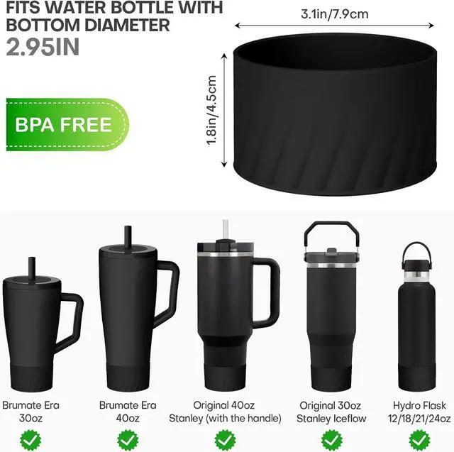 Alt view image 2 of 7 - Roliwils 2 Pack Silicone Cup Boot for Brumate Era, Anti-Slip Dent Protection Boot | Cup Accessories | Protective Bottle Sleeve for Daily & Outdoor Use
