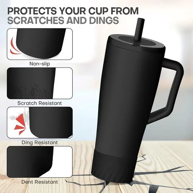 Alt view image 6 of 7 - Roliwils 2 Pack Silicone Cup Boot for Brumate Era, Anti-Slip Dent Protection Boot | Cup Accessories | Protective Bottle Sleeve for Daily & Outdoor Use