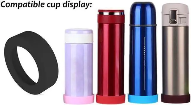Alt view image 3 of 3 - AKOAK Water Bottles Bottom Silicone Sleeve Protective Cover Cap,2.56 Inches,Fit for Cups with Bottom Base Diameter From 2.56 Inches to 2.67 Inches (Black)