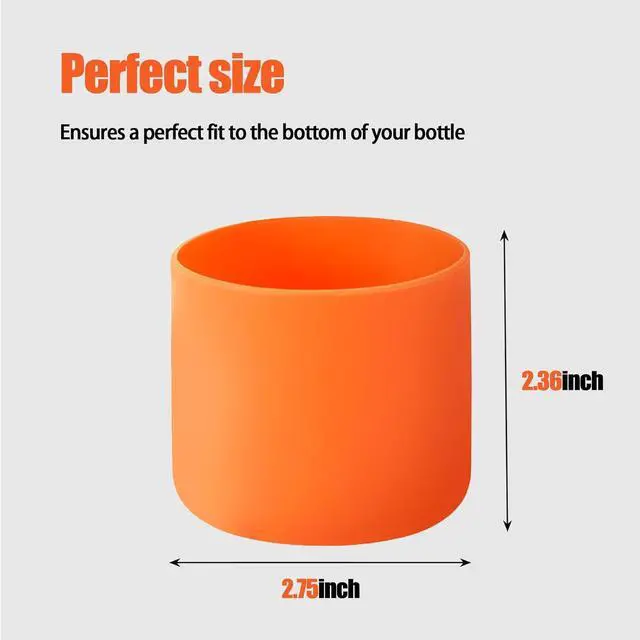 Alt view image 3 of 7 - Silicone Boot for Owala Water Bottle 16oz 14oz 12oz, Anti-Scratch Anti-Slip No Noise Protective Sleeve Compatible with Owala Cup, Insulated Stainless-Steel Tumblers Bottom Boot for School