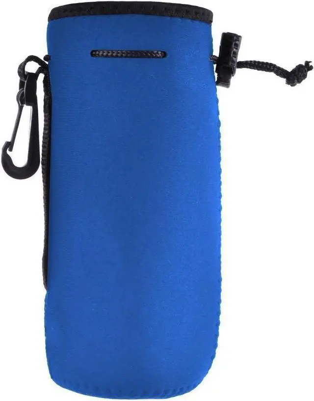 Main image of Water Bottle Carrier,Insulated Neoprene Water Gym Travel bottle Holder Bag Protector Sleeve Case Pouch Cover 0.6L or 0.75L, Great for Stainless Steel Bottles (Blue-1)
