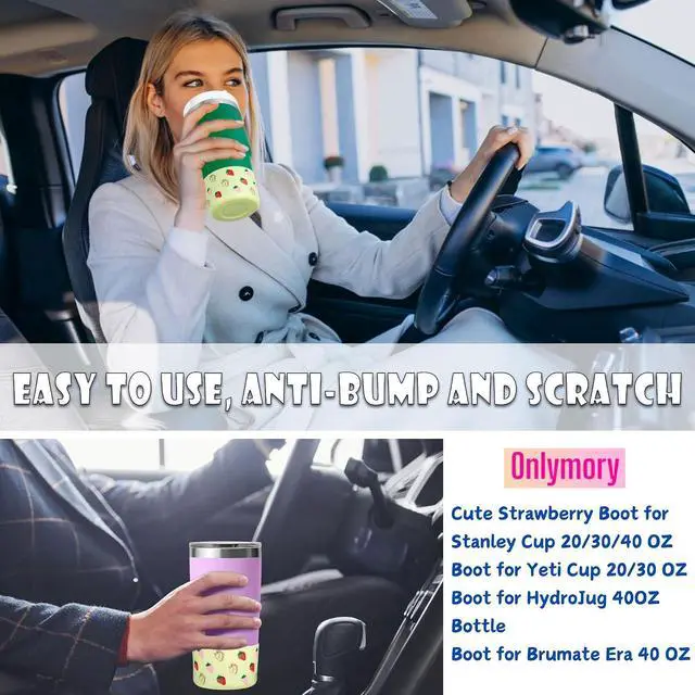 Alt view image 3 of 5 - Silicone Boot for Owala 12 OZ Tumbler, Boots for Owala 40 OZ Cup Accessories, Protective Sleeve for Owala 12OZ Water Bottle Cups Bumper, Anti-Slip Protector for Bottom of Cup