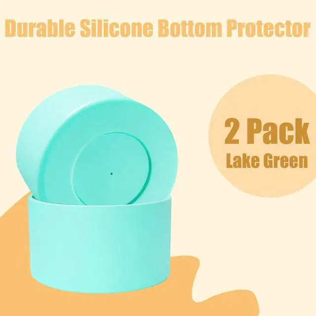 Alt view image 2 of 6 - 2-Pack Silicone Water Bottle Boot Bottom Protector 3 Inch | non-slip base cover, tumbler cup compatible, 20 30 40 oz fit, scratch prevention, outdoor and travel use