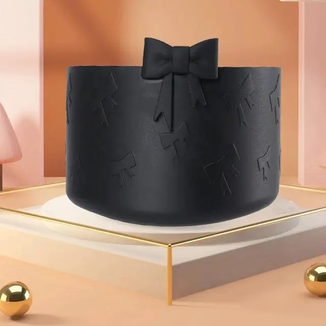Alt view image 5 of 6 - 1Pcs Black Bow Protective Cup Boot for 20 30 40oz Stanley Bumper, Silicone Tumbler Bottom Sleeve Cover Accessories for Women