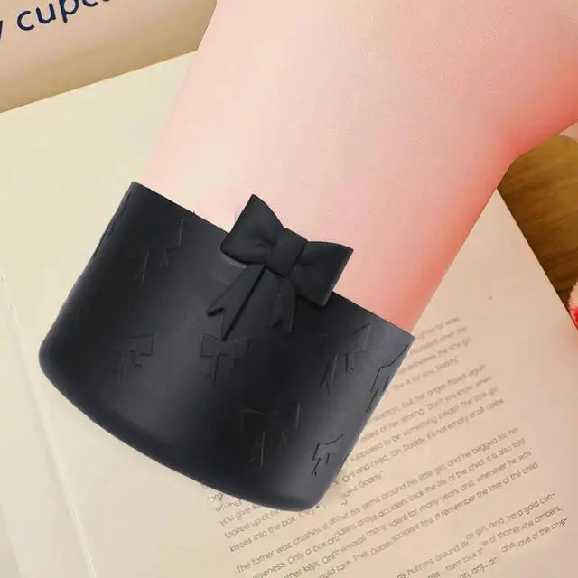 Alt view image 6 of 6 - 1Pcs Black Bow Protective Cup Boot for 20 30 40oz Stanley Bumper, Silicone Tumbler Bottom Sleeve Cover Accessories for Women
