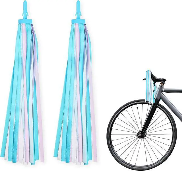 Main image of Estivaux Rainbow Bike Streamers Holiday Bike Handlebar Tassels Colorful Bicycle Streamer Tassels for Bicycle Ornaments