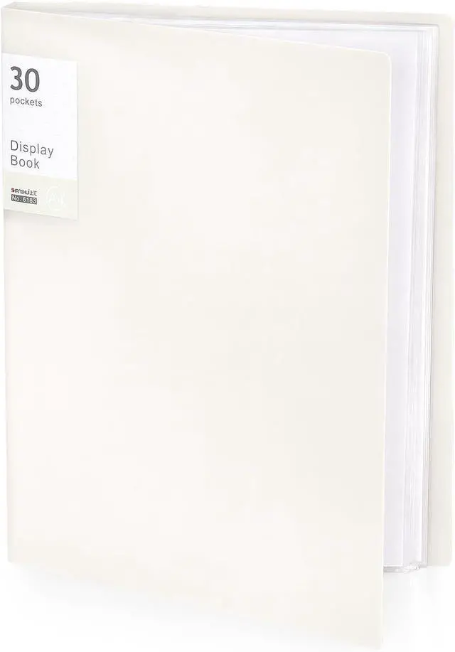 Main image of 1 Pack (White), Document Organizer, Presentation Book for Artwork, Display 60 Pages Book, Pocket Portfolio Folder with Clear Sheet Protectors, Portfolio Binder with Plastic Sleeves