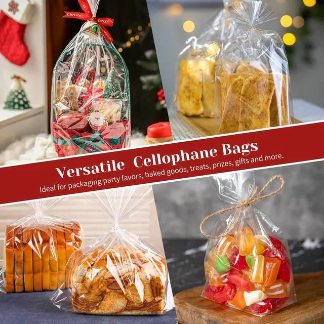 Alt view image 6 of 7 - Soelomu 6x9x2.4 Inch Flat Bottom Gusset Treat Bags, 50 Pcs