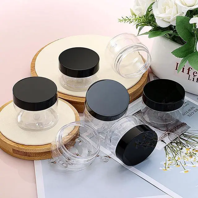 Alt view image 6 of 6 - 16 Pieces 1oz Plastic Container Jars with Inner Liners and Lids Leak-proof Cosmetic Container for Lotions Cream, DIY Making, Kitchen Use, Bath Salt, Travel Make Up Storage