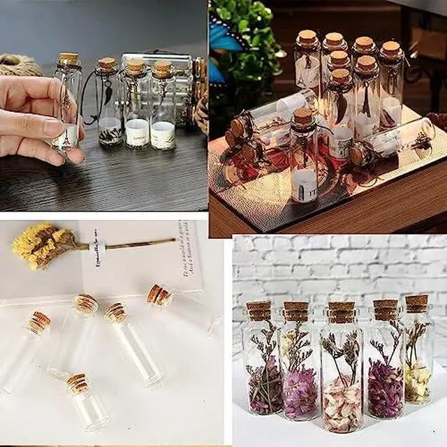 Alt view image 5 of 6 - 20pcs 10ml glass vials mini bottles with cork + 20 twine + 20pcs hang tags for DIY decoration,wedding gifts,party