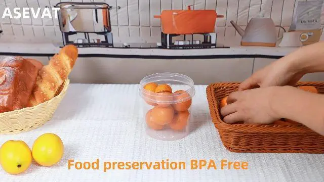 Alt view image 7 of 7 - 5oz 6Pack Small Food Containers with Lids Salad Dressing Container Reuseable Snack Container Plastic Jar Freezer Storage Jars, Leakproof/Microwave/Dishwasher Safe