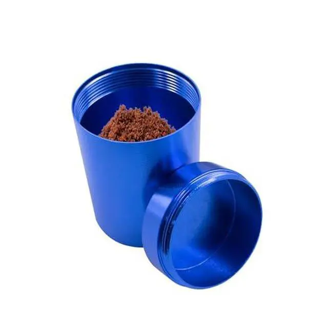 Alt view image 2 of 7 - 4 PCS Aluminum Storage Jar Portable Metal Container with Lid, Smell Proof Container, Multipurpose Airtight Jar for Indoor Outdoor Spices, Coffee & Teas (Black, Sliver, Coffee and Blue)
Brand: JoyHuaTr