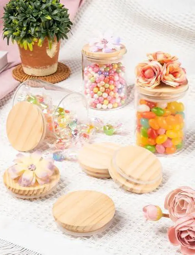 Alt view image 4 of 7 - 12 Pcs Yogurt Jar Lids Compatible with 5Oz Oui Yogurt Jars with Silicone Sealing Rings,Bottle Label,for Kitchen Food Storage (Jar not Included)