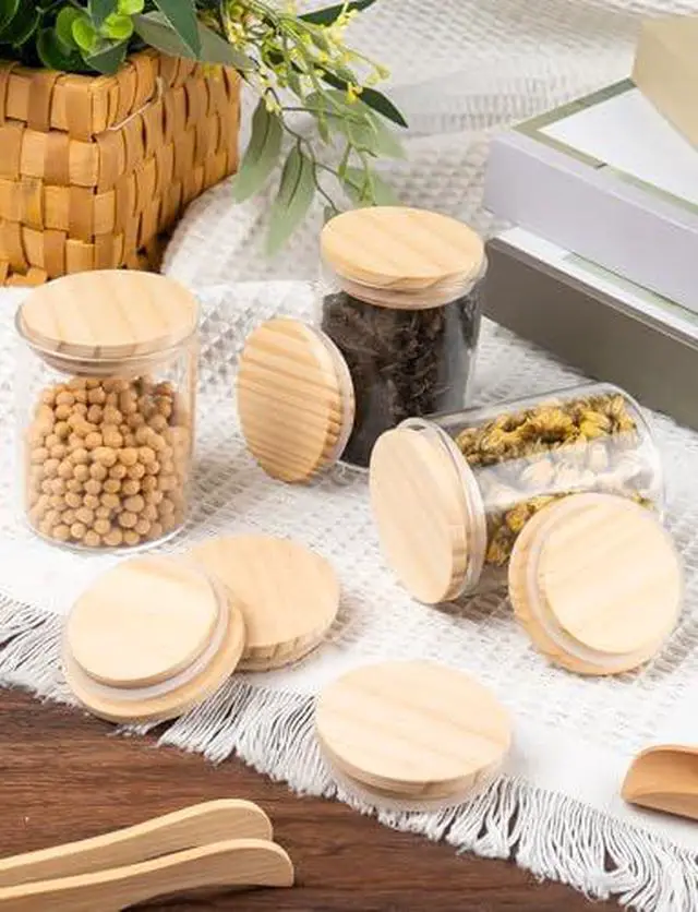 Alt view image 7 of 7 - 12 Pcs Yogurt Jar Lids Compatible with 5Oz Oui Yogurt Jars with Silicone Sealing Rings,Bottle Label,for Kitchen Food Storage (Jar not Included)