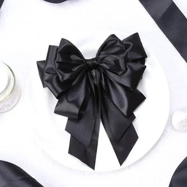 Alt view image 4 of 7 - 100 Yards Ribbon,1-1/2 Inch Black Satin Ribbon,Single Face Satin Ribbons