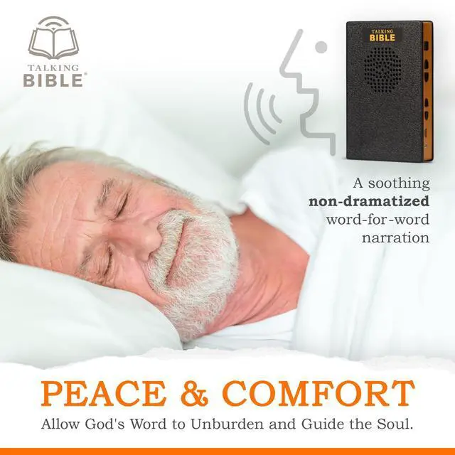 Alt view image 7 of 7 - Electronic Holy Bible Audio Player in English for Seniors, Kids and The Blind, Black (Mandarin (Chinese)-Battery)