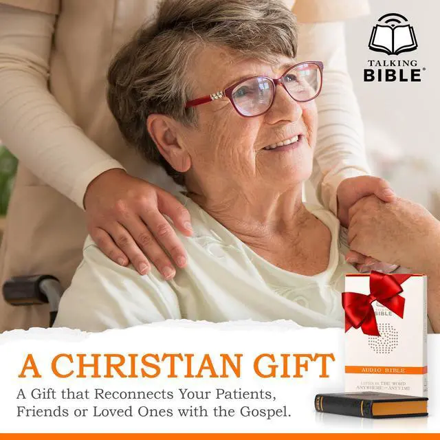 Alt view image 7 of 7 - Electronic Holy Bible Audio Player in English for Seniors, Kids and The Blind, Black (ESV-Rechargeable)