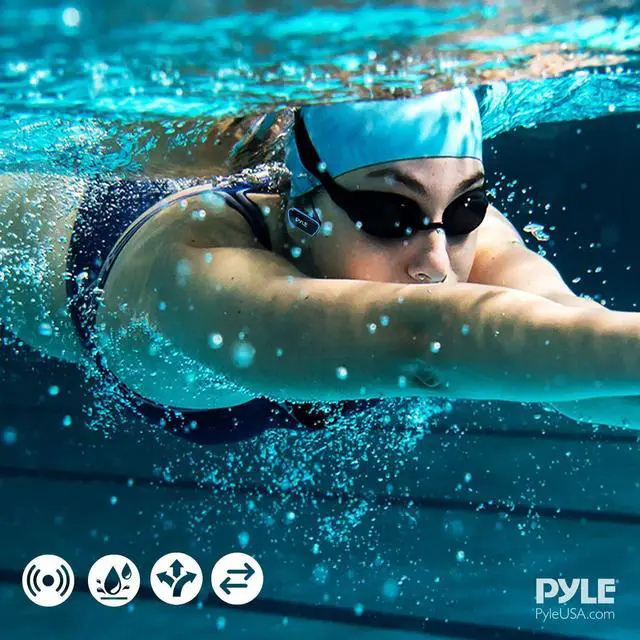 Alt view image 5 of 5 - MP3 PLAYER, WATERPROOF, SPORTS, 8GB Memory, IPX8 Rating, USB Connection, Rechargeable Battery, Includes Earbuds, Perfect for Swimming, Running, Gym, Ergonomic Design, Sweatproof, Dustproof