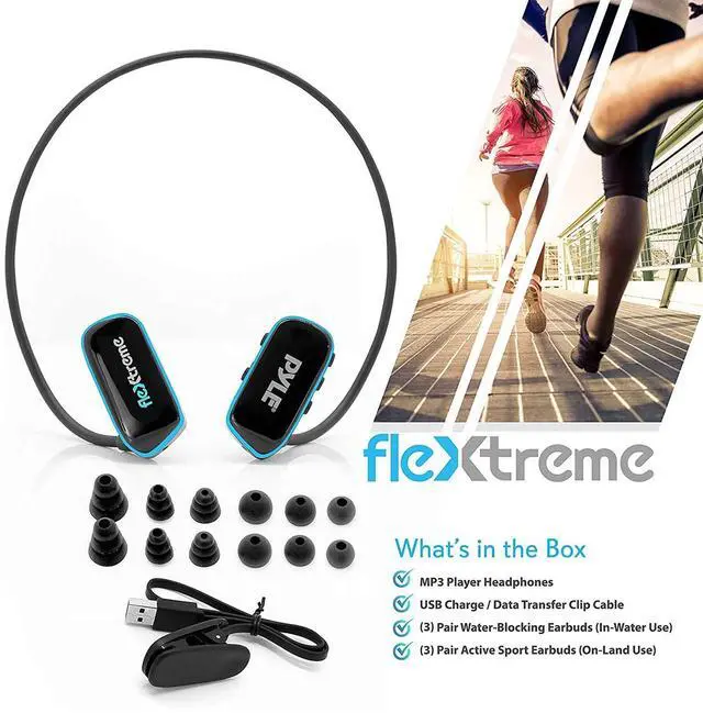 Alt view image 4 of 5 - MP3 PLAYER, WATERPROOF, SPORTS, 8GB Memory, IPX8 Rating, USB Connection, Rechargeable Battery, Includes Earbuds, Perfect for Swimming, Running, Gym, Ergonomic Design, Sweatproof, Dustproof