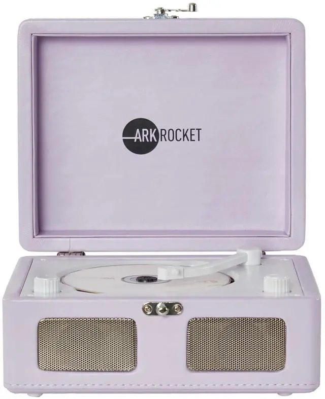 Main image of Ginny Portable CD Player & Bluetooth Speaker - Retro Rechargeable Mini CD Player with FM Radio USB AUX-in & Headphone Jack Compact Personal Music Player for Home Kids Gift (Lavender)
